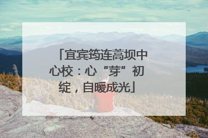 宜宾筠连蒿坝中心校：心“芽”初绽，自暖成光