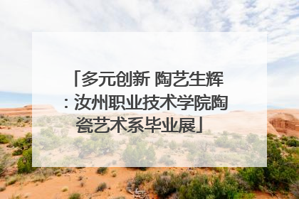 多元创新 陶艺生辉：汝州职业技术学院陶瓷艺术系毕业展