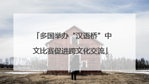 多国举办“汉语桥”中文比赛促进跨文化交流