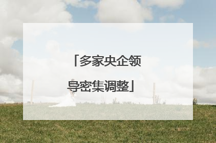 多家央企领导密集调整
