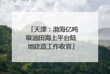 天津：渤海亿吨级油田海上平台陆地建造工作收官