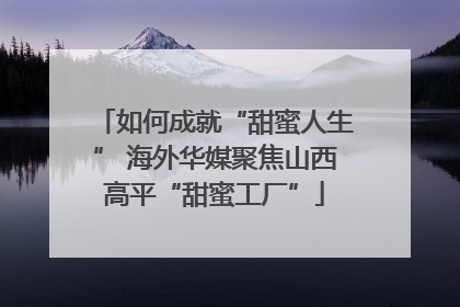 如何成就“甜蜜人生” 海外华媒聚焦山西高平“甜蜜工厂”