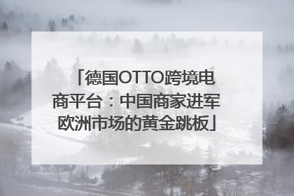德国OTTO跨境电商平台：中国商家进军欧洲市场的黄金跳板