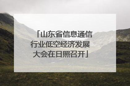 山东省信息通信行业低空经济发展大会在日照召开