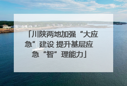 川陕两地加强“大应急”建设 提升基层应急“智”理能力