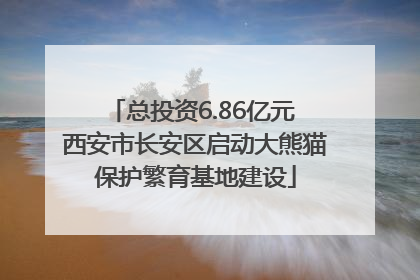 总投资6.86亿元 西安市长安区启动大熊猫保护繁育基地建设