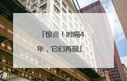 惊喜！时隔4年，它们再现