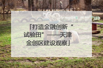 打造金融创新“试验田”——天津金创区建设观察