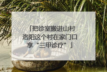 把诊室搬进山村 洛阳这个村在家门口享“三甲诊疗”