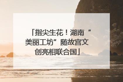 指尖生花！湖南“美丽工坊”随故宫文创亮相联合国