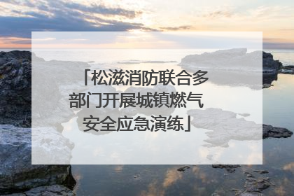松滋消防联合多部门开展城镇燃气安全应急演练