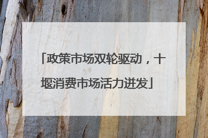 政策市场双轮驱动，十堰消费市场活力迸发