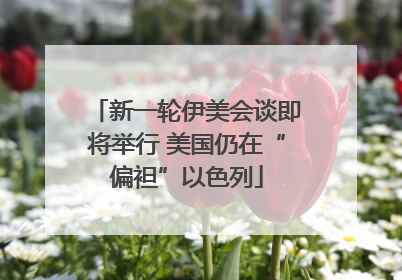 新一轮伊美会谈即将举行 美国仍在“偏袒”以色列