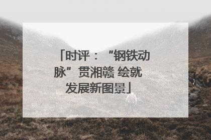 时评：“钢铁动脉”贯湘赣 绘就发展新图景