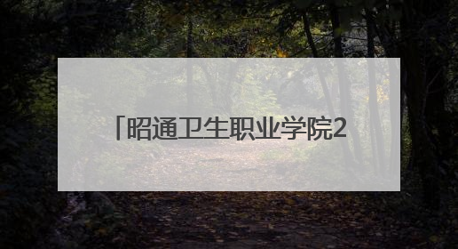 昭通卫生职业学院2025年招生简章