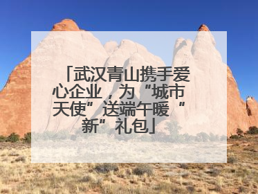 武汉青山携手爱心企业，为“城市天使”送端午暖“新”礼包
