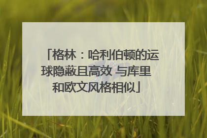 格林：哈利伯顿的运球隐蔽且高效 与库里和欧文风格相似