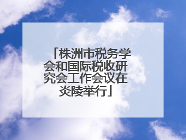 株洲市税务学会和国际税收研究会工作会议在炎陵举行