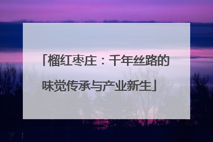 榴红枣庄：千年丝路的味觉传承与产业新生