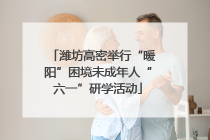 潍坊高密举行“暖阳”困境未成年人“六一”研学活动
