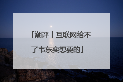 潮评丨互联网给不了韦东奕想要的