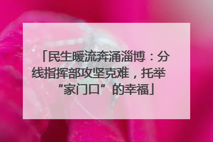 民生暖流奔涌淄博：分线指挥部攻坚克难，托举“家门口”的幸福