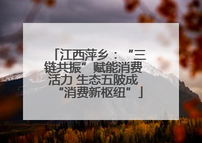 江西萍乡：“三链共振”赋能消费活力 生态五陂成“消费新枢纽”