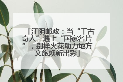 江阴邮政：当“千古奇人”遇上“国家名片”，别样火花助力地方文旅焕新出彩