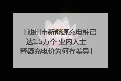 池州市新能源充电桩已达1.5万个 业内人士释疑充电价为何存差异