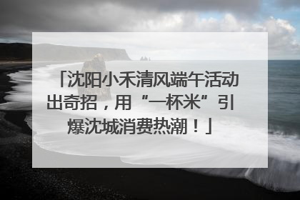 沈阳小禾清风端午活动出奇招，用“一杯米”引爆沈城消费热潮！