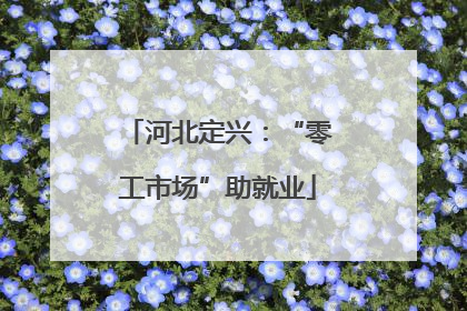 河北定兴：“零工市场”助就业