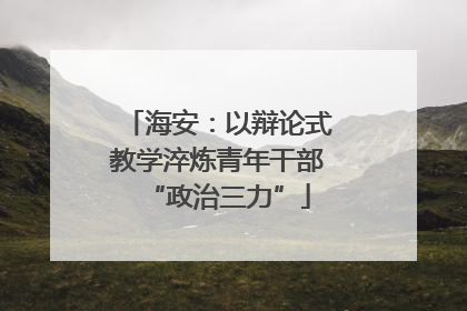 海安：以辩论式教学淬炼青年干部“政治三力”