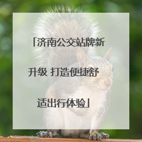 济南公交站牌新升级 打造便捷舒适出行体验