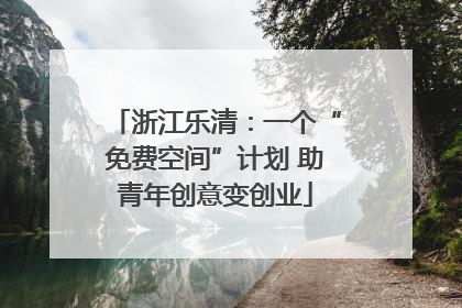 浙江乐清：一个“免费空间”计划 助青年创意变创业