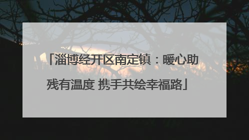 淄博经开区南定镇：暖心助残有温度 携手共绘幸福路
