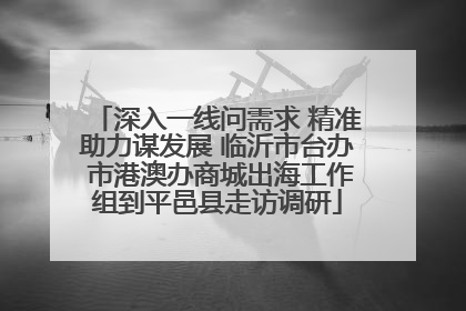 深入一线问需求 精准助力谋发展 临沂市台办 市港澳办商城出海工作组到平邑县走访调研