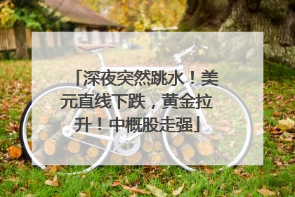 深夜突然跳水！美元直线下跌，黄金拉升！中概股走强