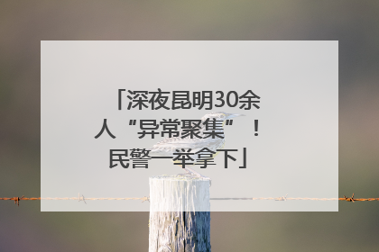 深夜昆明30余人“异常聚集”！民警一举拿下