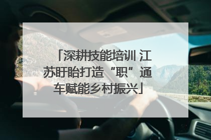 深耕技能培训 江苏盱眙打造“职”通车赋能乡村振兴
