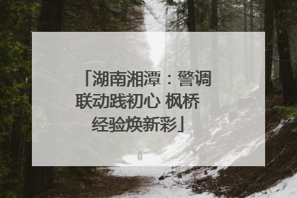 湖南湘潭：警调联动践初心 枫桥经验焕新彩