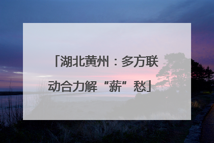 湖北黄州：多方联动合力解“薪”愁