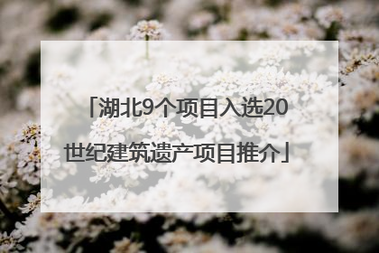 湖北9个项目入选20世纪建筑遗产项目推介