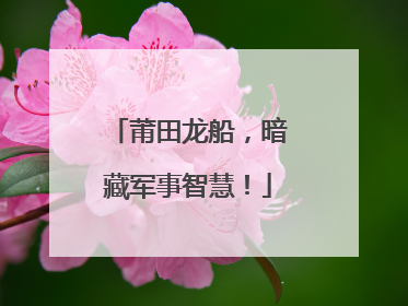 莆田龙船，暗藏军事智慧！
