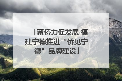 聚侨力促发展 福建宁德推进“侨见宁德”品牌建设