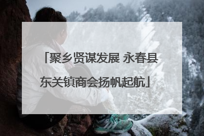 聚乡贤谋发展 永春县东关镇商会扬帆起航