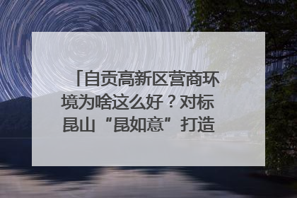 自贡高新区营商环境为啥这么好？对标昆山“昆如意”打造自贡“高兴办”｜美好生活有“盐”味