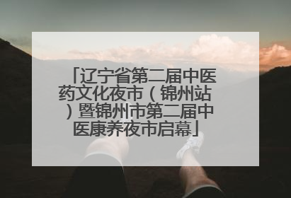 辽宁省第二届中医药文化夜市（锦州站）暨锦州市第二届中医康养夜市启幕