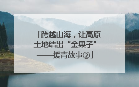 跨越山海，让高原土地结出“金果子”——援青故事②