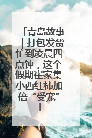 青岛故事｜打包发货忙到凌晨四点钟，这个假期崔家集小西红柿加倍“受宠”