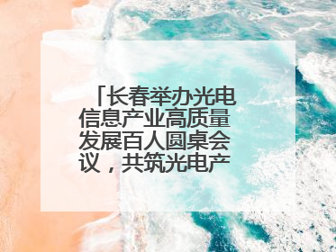 长春举办光电信息产业高质量发展百人圆桌会议，共筑光电产业创新生态